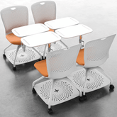 Pivot-B Modern Classroom Training Chair With Storage and Writing Board - Gavisco Office Furniture
